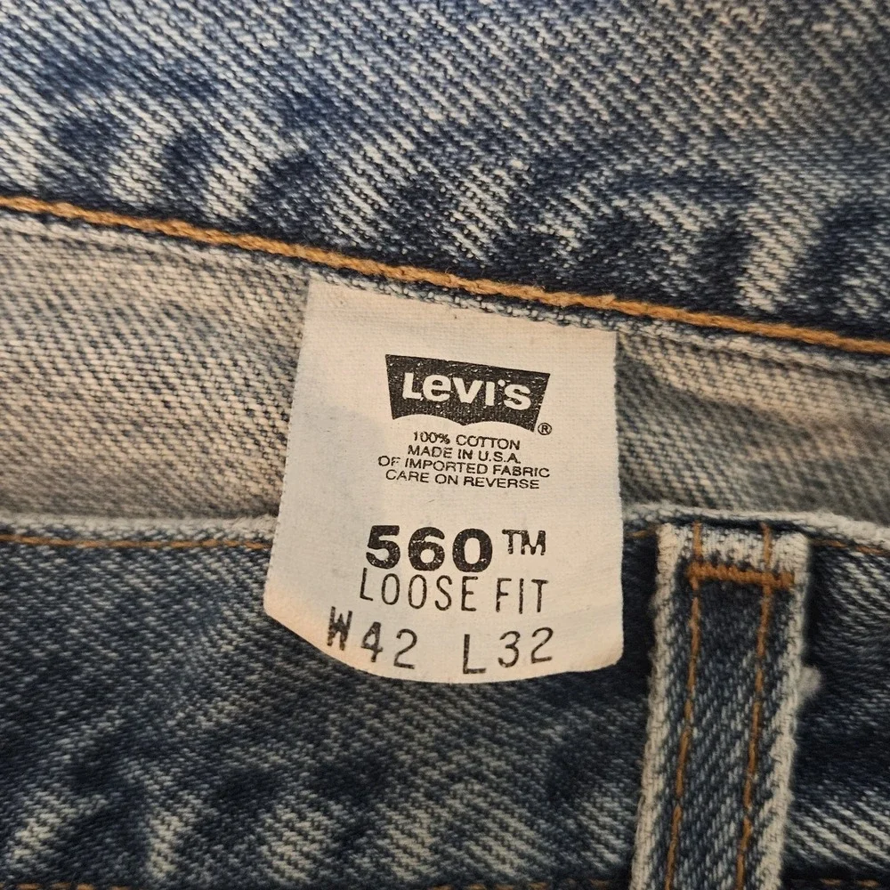 Vintage Levis 560 Jeans Mens 40x31 Loose Tapered Leg USA  Y2K Year 2000 Comfort